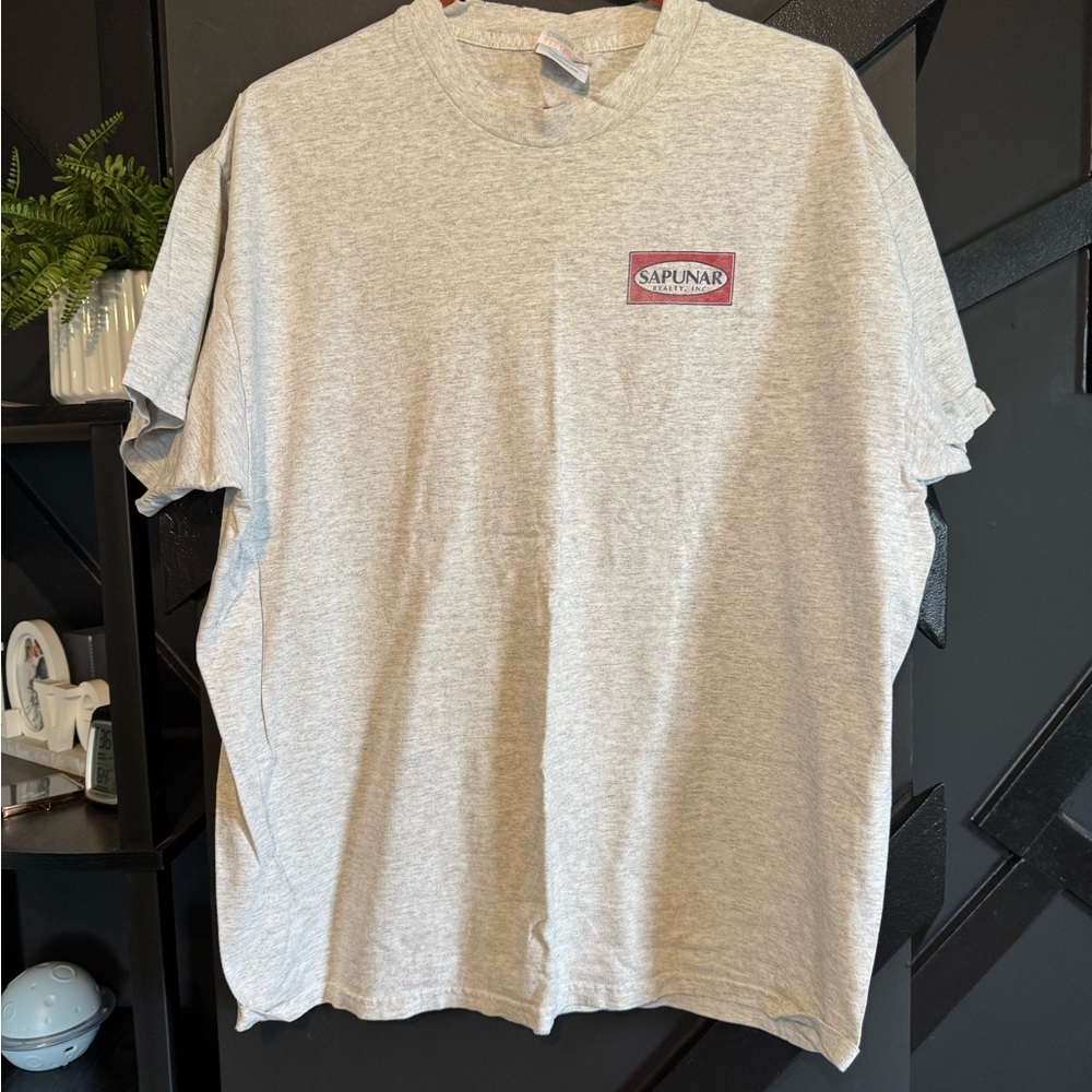 Hanes ComfortSoft Gray Logo T-Shirt Size XL